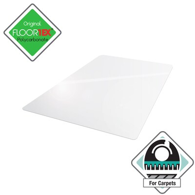Floortex® Ultimat® 48 x 60 Rectangular Chair Mat for Carpets up to 1/2, Polycarbonate (1115223ER)