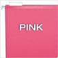 Pendaflex Reinforced Hanging File Folders, 1/5 Tab, Legal Size, Pink, 25/Box (04153 1/5 PIN)