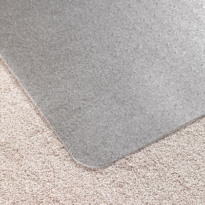 Floortex Computex Advantagemat Carpet Chair Mat with Lip, 45" x 53'', Medium-Pile, Clear (31341526LV)