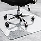 Floortex Cleartex Glaciermat Carpet & Hard Floor Chair Mat, 36" x 48'', Crystal Clear Glass (FC123648EG)