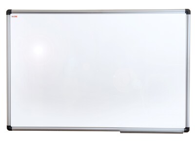 Floortex® Viztex® Porcelain Magnetic Dry Erase Board, Aluminium Frame, 24 x 36 (FCVPM3624A)