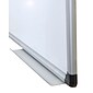 Floortex® Viztex® Porcelain Magnetic Dry Erase Board, Aluminium Frame, 24" x 36" (FCVPM3624A)