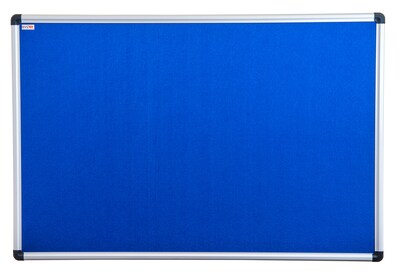 Floortex® Viztex® Fabric Bulletin Board, Aluminium Frame, 18" x 24" (FCVFBB2418A)