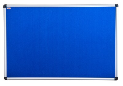 Floortex® Viztex® Fabric Bulletin Board, Aluminium Frame, 18 x 24 (FCVFBB2418A)