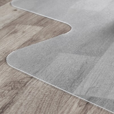 Floortex Cleartex Advantagemat Hard Floor Chair Mat with Lip, 45" x 53", Clear (12341520LV)