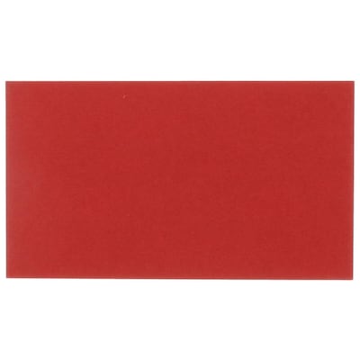 JAM Paper Smooth Personal Notecards, Red, 100/Pack (11756575A)