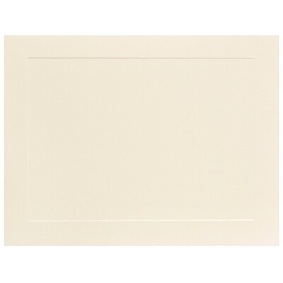 JAM Paper Smooth Personal Notecards, Ivory, 100/Pack (175981)