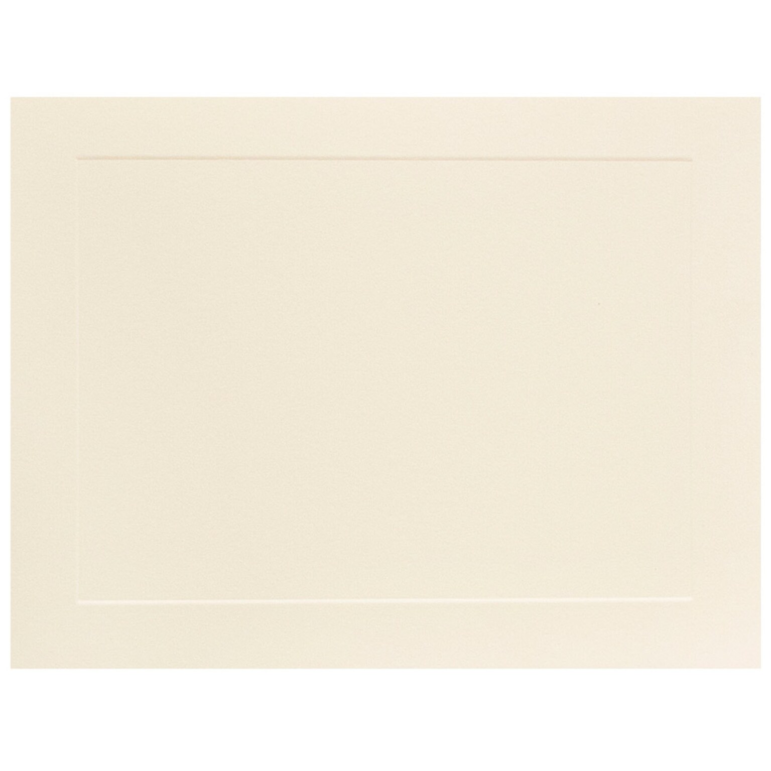 JAM Paper Smooth Personal Notecards, Ivory, 100/Pack (175981)