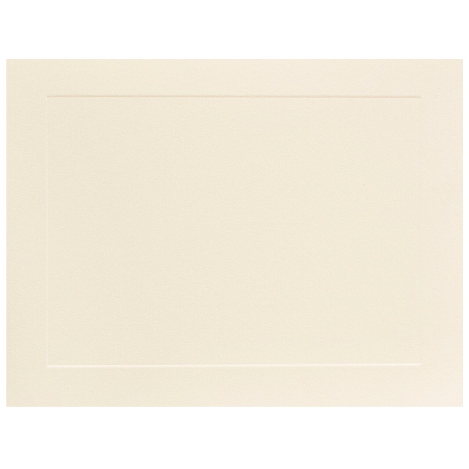 JAM Paper Smooth Personal Notecards, Ivory, 100/Pack (175981)