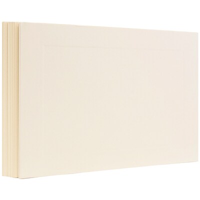JAM Paper Smooth Personal Notecards, Ivory, 500/Box (0175995B)