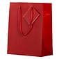 JAM Paper® Glossy Gift Bags, Medium, 8 x 4 x 10, Red, 6/pack (672GLrea)