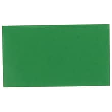 JAM Paper Smooth Personal Notecards, Green, 100/Pack (11756575)