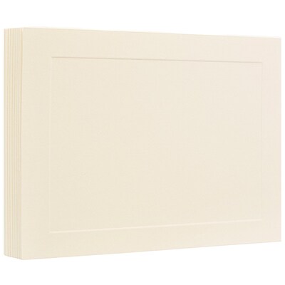 JAM Paper Smooth Personal Notecards, Ivory, 100/Pack (175981)