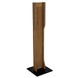Wooden Mallet Hand Sanitizer Dispenser Stand, Light Oak