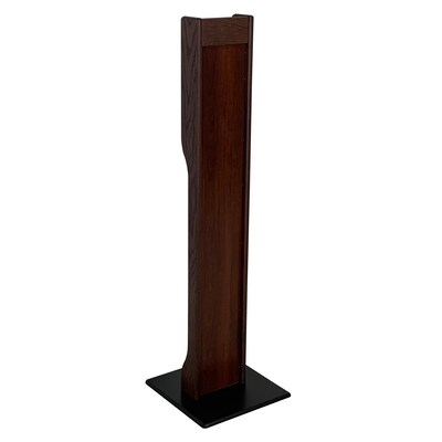 Wooden Mallet Hand Sanitizer Dispenser Stand, Mahogany