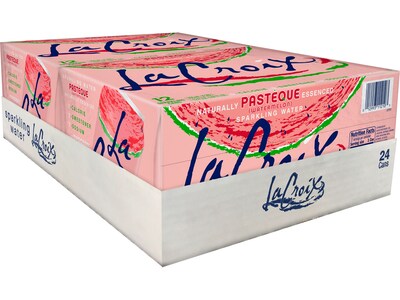 Lacroix Sparkling Water, Pasteque (Watermelon), 12 Oz., 24/Carton (15021741)