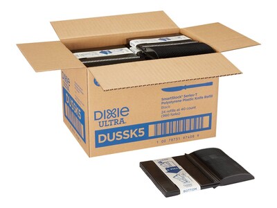 Dixie Ultra SmartStock Series-T Polystyrene Knife Set, Black, 960/Carton (DUSSK5)