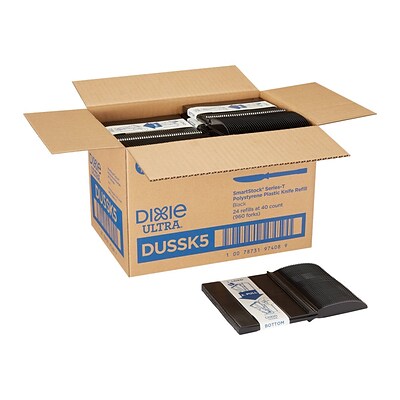 Dixie Ultra SmartStock Series-T Polystyrene Knife Set, Black, 960/Carton (DUSSK5)
