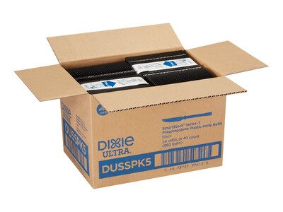 Dixie Ultra SmartStock Series-T Polypropylene Knife Set, Black, 960/Carton (DUSSPK5)