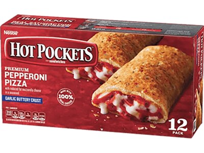 Hot Pockets Pepperoni Pizza Sandwich, 12/Pack (7511)