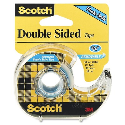 Scotch® Removable Double Sided Tape w/Refillable Dispenser, 3/4 x 11.11 yds., 1 Core, 1 Roll (667)