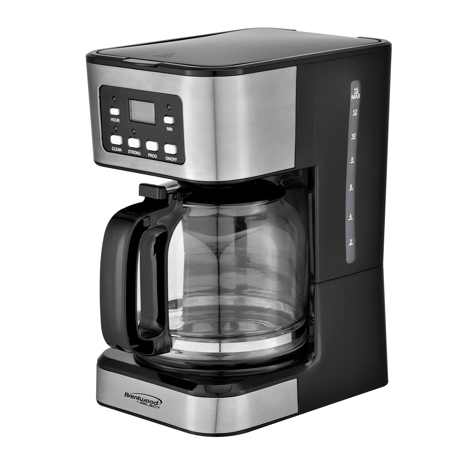 Brentwood Appliances 12-Cup Digital Coffee Maker, Black (TS-222BK)