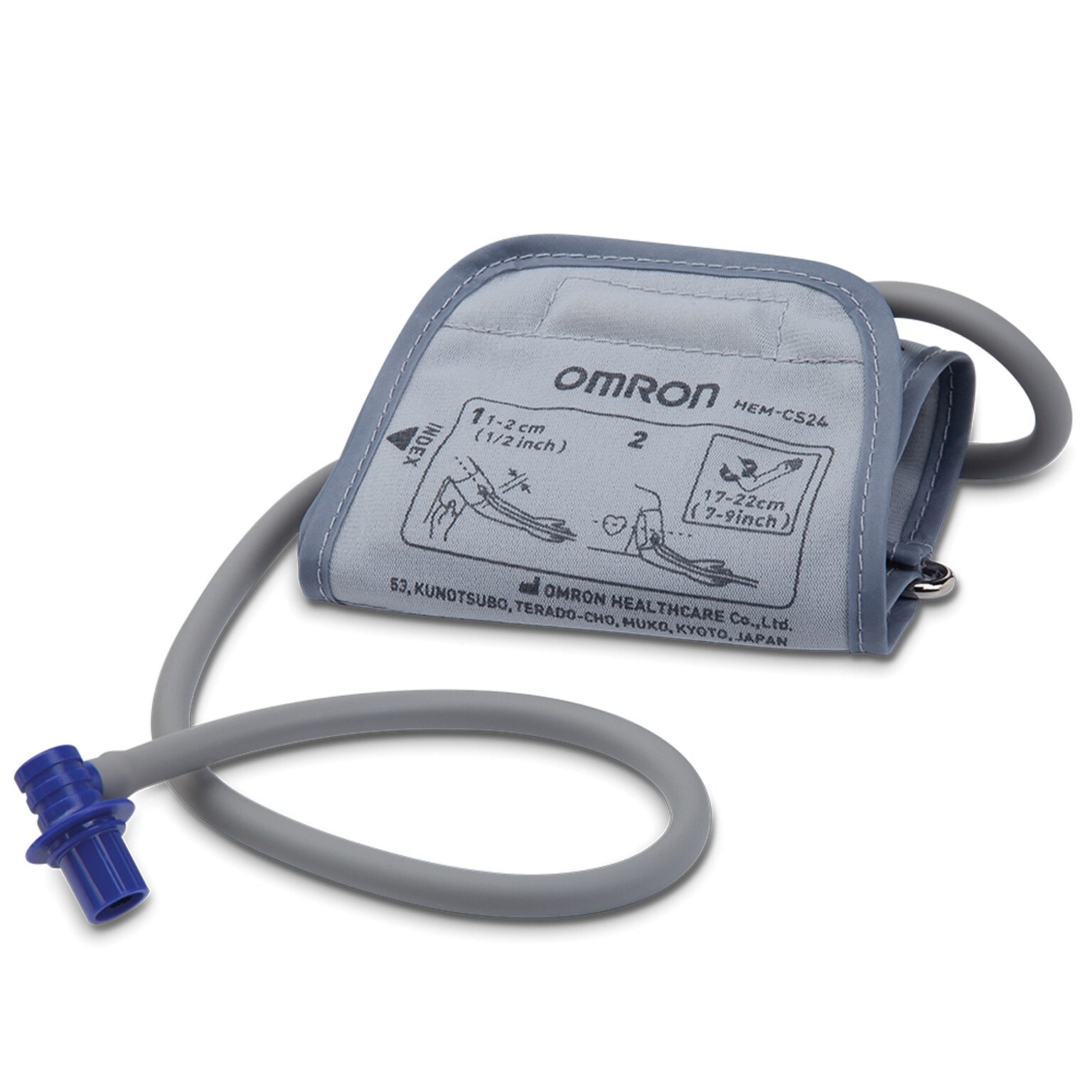 Omron Advanced Accuracy D-Ring Blood Pressure Cuff, Small Adult Arm, Gray (CD-CS9)