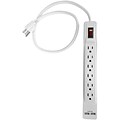 Stanley PowerMAX 6-Outlet Power Strip with USB Ports, 2.5 ft, White (30024)