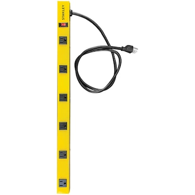 Stanley ShopMAX Pro 6-Outlet Surge-Protector Power Bar, 4 ft., Yellow (31613)