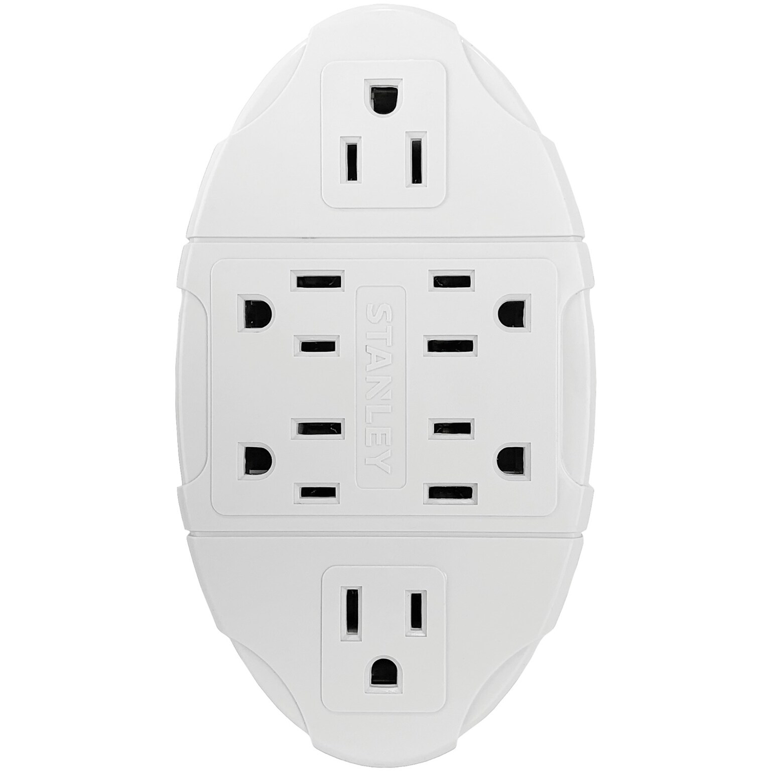 Stanley 6-Outlet Transformer Wall Tap, White (38110)
