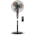 BLACK+DECKER 16 in. 3-Speed Dual-Blade Stand Fan, Black (BFSD116B)