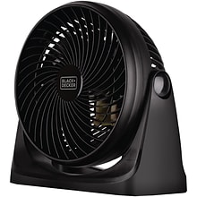 BLACK+DECKER 7 in. 3-Speed Turbo Fan, Black (BFTU107)