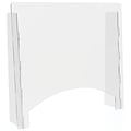 Deflect-O Freestanding Sneeze Guard, 24H x 27W, Clear Acrylic, 2/Carton (PBCTA2724P)