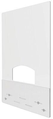 Deflect-O Surface Mount Sneeze Guard, 38H x 31.5W, Clear Acrylic, 2/Carton (PBCMA3138P)