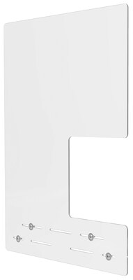 Deflect-O Surface Mount Sneeze Guard, 31.75H x 23.75W, Clear Acrylic, 2/Carton (PBCMA2331S)