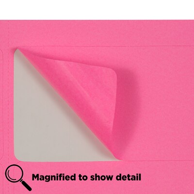 JAM Paper Laser/Inkjet Shipping Address Label, 2" x 4", Ultra Pink, 10 Labels/Sheet, 12 Sheets/Pack (302725797)