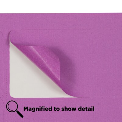 JAM Paper Laser/Inkjet Shipping Address Labels, 2" x 4", Violet Purple, 10 Labels/Sheet, 12 Sheets/Pack (302725790)