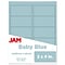 JAM Paper Shipping Labels, 2 x 4, Baby Blue, 10 Labels/Sheet, 12 Sheets/Pack (4052896)
