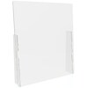 Deflect-O Freestanding Sneeze Guard, 36H x 31.75W, Clear Polycarbonate, 2/Carton (PBCTPC3136F)
