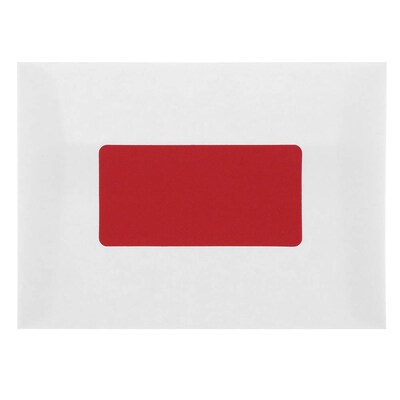 JAM Paper Shipping Labels, 2" x 4", Red, 10 Labels/Sheet, 12 Sheets/Pack (4514940)