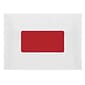 JAM Paper Shipping Labels, 2" x 4", Red, 10 Labels/Sheet, 12 Sheets/Pack (4514940)