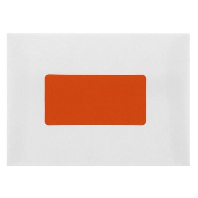 JAM Paper Laser/Inkjet Shipping Address Labels, 2" x 4", Orange, 10 Labels/Sheet, 12 Sheets/Pack (302725784)