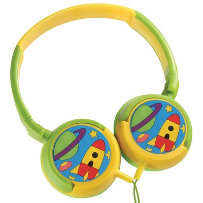 Volkano Kiddies Boys Junior Explorer Stereo Headphones, Green (VK-2000-BJE)