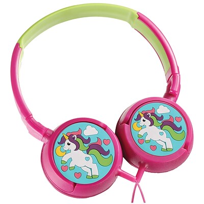 Volkano Kiddies Girls Unicorn Stereo Headphones, Pink (VK-2000-GU)