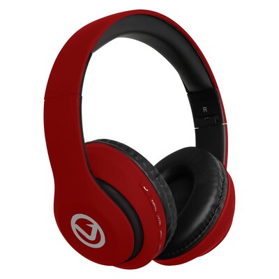 Volkano Impulse Wireless Bluetooth Stereo Headphones, Red (VB-VH101-RD)