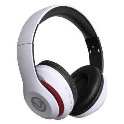 Volkano Impulse Wireless Bluetooth Stereo Headphones, White (VB-VH102-WT)