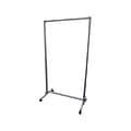 Ghent Mobile Partition, 74H x 38W, Clear Glass (CMD7438-G)