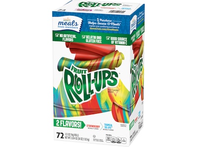 Fruit Roll Ups Fruit Flavored Snacks 0.5 Oz Assorted Flavors Box