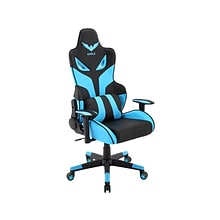 Hanover Commando Fabric Racing Gaming Chair, Black/Electric Blue (HGC0101)