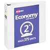 Avery Economy 2 3-Ring View Binder, White (5731)
